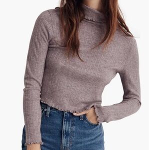Madewell Ribbed Long Sleeve Top